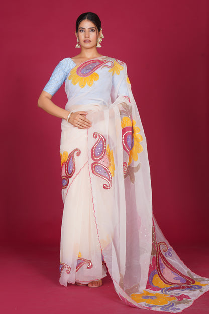Apsara – Handcrafted Floral Saree